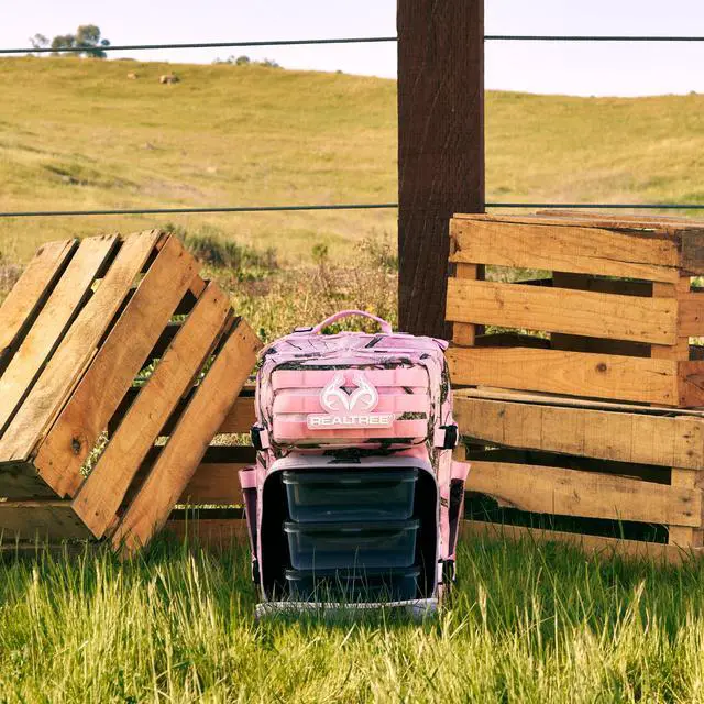 Alt view image 3 of 7 - 35L Meal Prep Management Backpack (Realtree APX Flushing Pink) | Easily Store & Organize Food Storage Containers w/Built-In Lunch Box, Cooler, Travel, Insulated Bag