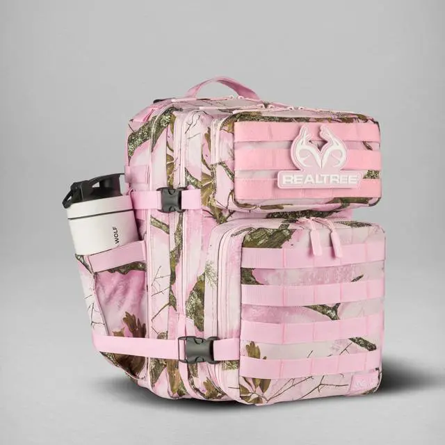 Alt view image 5 of 7 - 35L Meal Prep Management Backpack (Realtree APX Flushing Pink) | Easily Store & Organize Food Storage Containers w/Built-In Lunch Box, Cooler, Travel, Insulated Bag