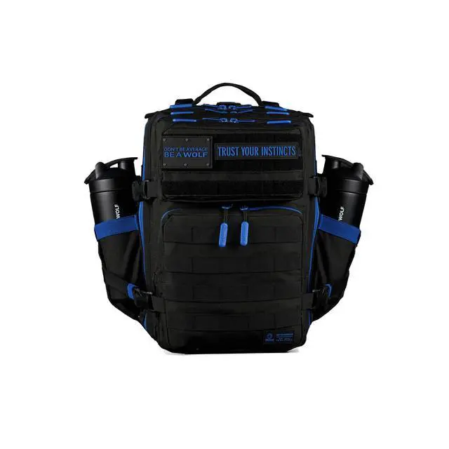 Alt view image 2 of 6 - 35L Meal Prep Management Backpack (Blue Wolf) | Easily Store & Organize Food Storage Containers w/Built-In Lunch Box, Cooler, Travel, Insulated Bag