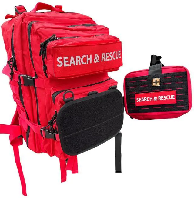 Main image of Crusader Medical Backpack Tactial First Aid Backpack (Red)