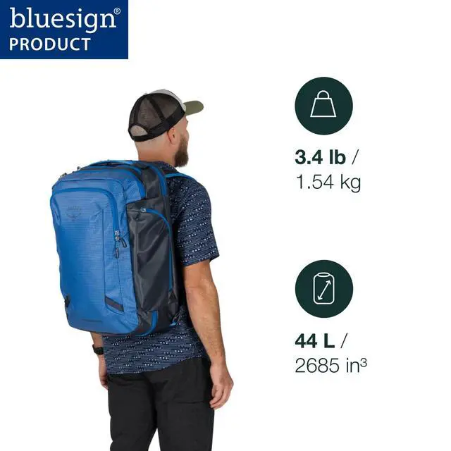 Alt view image 2 of 7 - Transporter 44L Travel Pack, Raven Black