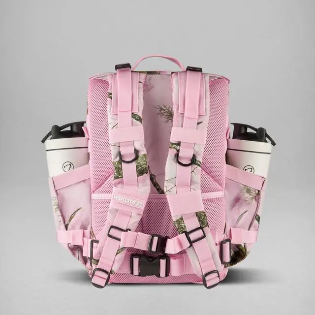Alt view image 7 of 7 - 35L Meal Prep Management Backpack (Realtree APX Flushing Pink) | Easily Store & Organize Food Storage Containers w/Built-In Lunch Box, Cooler, Travel, Insulated Bag