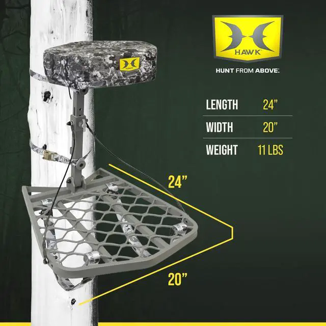 Alt view image 3 of 6 - Helium Ultra Lite Hang-On Tree Stand with Low-Profile Frame and Memory Foam Seat