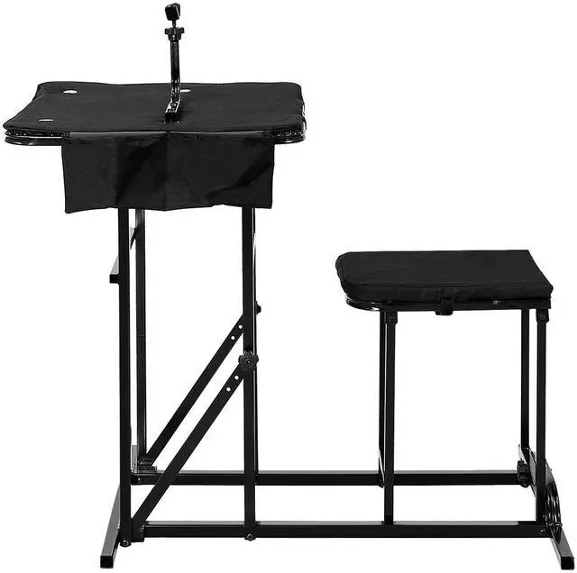 Main image of Foldable Shooting Table Seat Set, Height Adjustable Hunting Gun Rest Table Shooting Bench Set for Outdoor Range