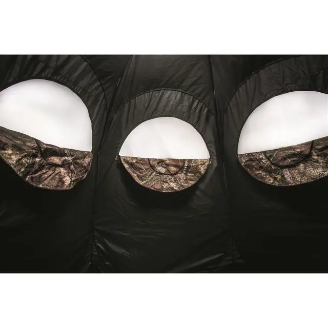 Alt view image 3 of 7 - Super Magnum 6-Panel Spring Steel Hunting Blind; 2 Person Ground Tent for Deer and Turkey Season