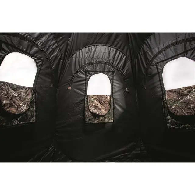 Alt view image 6 of 7 - Super Magnum 6-Panel Spring Steel Hunting Blind; 2 Person Ground Tent for Deer and Turkey Season