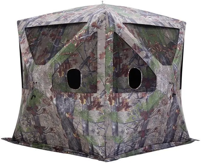 Main image of Barronett Big Cat Ground Hunting Blind, 3 Person Pop Up Portable, Backwoods Camo BC350BW