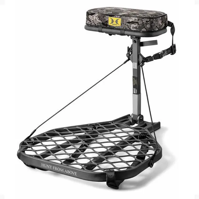 Main image of Hang-On Tree Stands Durable, Comfortable Deer Hunting Platforms with Safety Harness Systems, Grey Finish, XL