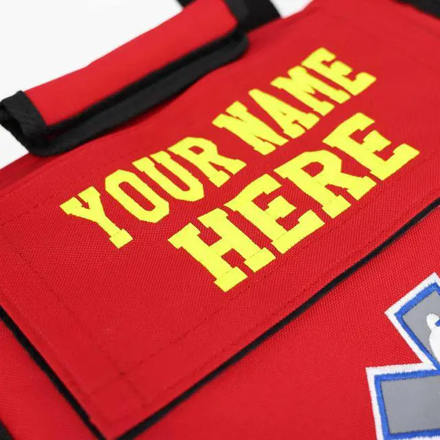 Alt view image 7 of 7 - Lightning X Personalized EMT Trauma Bag Large ALS Medical Bag with 6 Color-Coded Pouches, MOLLE Panel, Waterproof Bottom, Reflective EMS Gear, Custom Embroidered Name or Logo | LXMB35
