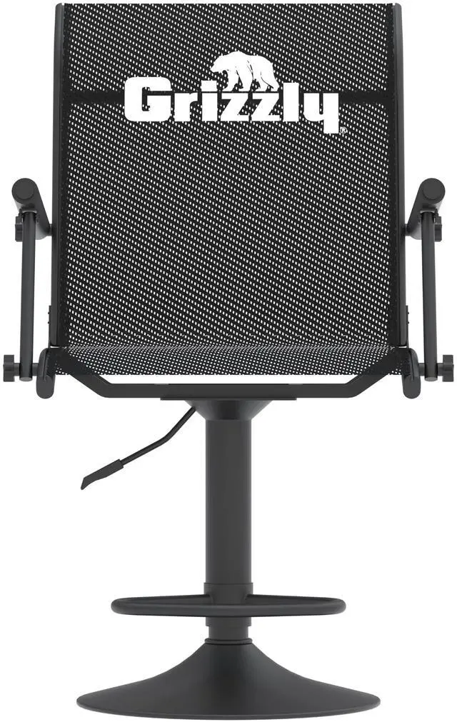 Main image of Grizzly Alpha Swivel Blind Chair | Hunting Blind Accessory | Quiet & Comfortable | 360 Degree Swivel | Adjustable Height | Black
