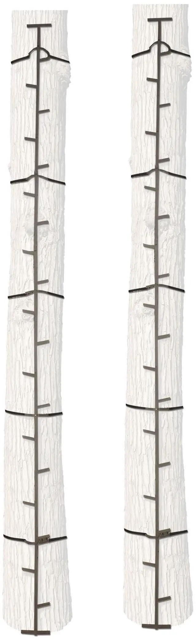Main image of Big Game Outside Outdoor Quick Stick Heavy Duty Portable Steel Ladder Safe Tree Climbing System Hunting Accessory, 20 Feet Tall (2 Pack)