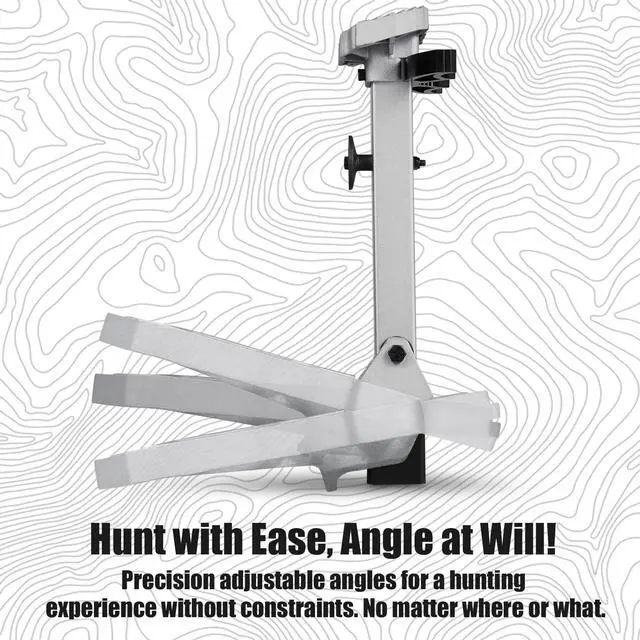 Alt view image 3 of 7 - Tree Saddle Hunting Platform, Reliable Saddle Platform with Non-Slip Ridge Grips, Mobile Cast Aluminum Construction, Fully Adjustable Silent Hunting Saddle Platform, 16.1"x12.2" Platform
