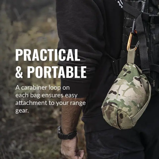 Alt view image 5 of 7 - Grand Old Canister ShootingBag, Pre-Filled Outdoor Shooting Front & Rear Support Squeeze Bag Rest Stand Holder for Outdoor, Range, Shooting, and Hunting