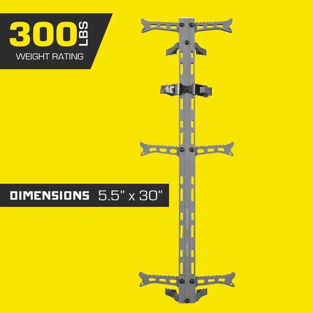 Alt view image 3 of 7 - The Boss XL Wide Stance Hang-On Tree Stand Platform & Hawk Helium Set