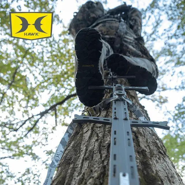 Alt view image 4 of 7 - Combat Hang-On Hunting Tree Stand Platform Adjustable Treestand Accessory and Equipment for Game and Shooting
