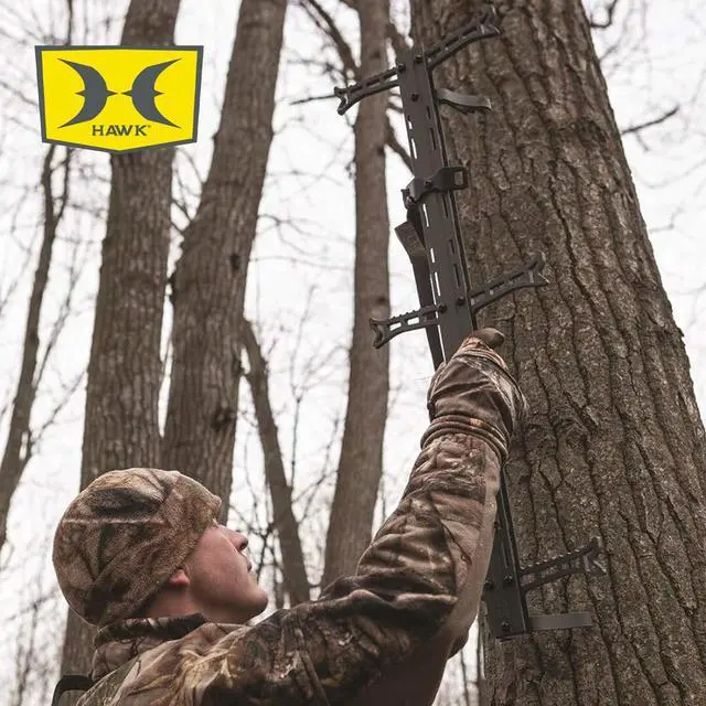 Alt view image 5 of 7 - Combat Hang-On Hunting Tree Stand Platform Adjustable Treestand Accessory and Equipment for Game and Shooting