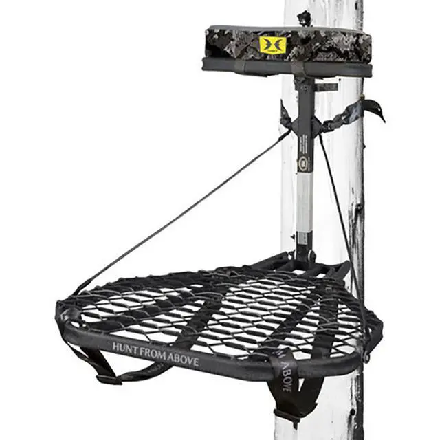 Alt view image 6 of 7 - Combat Hang-On Hunting Tree Stand Platform Adjustable Treestand Accessory and Equipment for Game and Shooting
