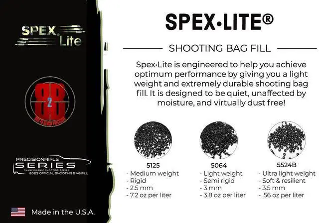 Alt view image 3 of 3 - SpexLite® 5125 Shooting Bag Fill