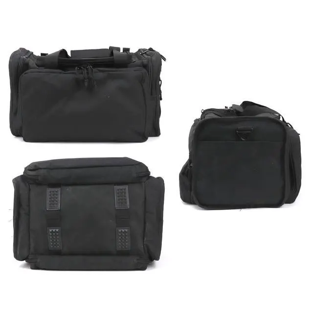 Alt view image 5 of 7 - Tactical Range Bag with Removable Pistol Pouches | Gun Duffle Bag with Removable Pistol Pouches for Ammo, Shooting, Hunting, or Travel