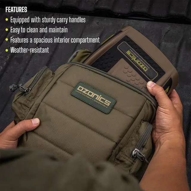 Alt view image 3 of 7 - SG-BAG2 Carry Bag | Lightweight Padded Storage for HR230, HR300, HR500, HR600 Ozone Generators | Durable Travel Case with Accessory Pouches, Buckled Handle, and Adjustable Strap