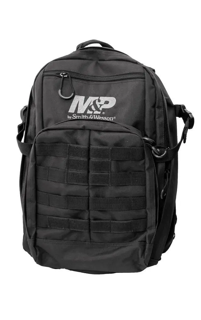 Alt view image 3 of 3 - M&P Duty Series Small Backpack with Weather Resistance, Ballistic Fabric Construction and MOLLE for Hunting, Range, Travel and Sport, Black