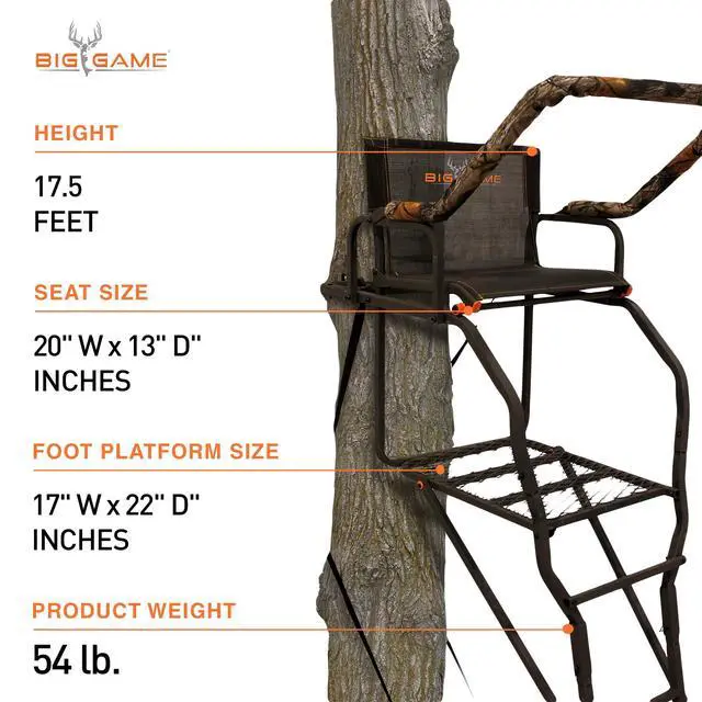 Alt view image 3 of 7 - CR1100 25" X 34" Boss Tree Stand XL