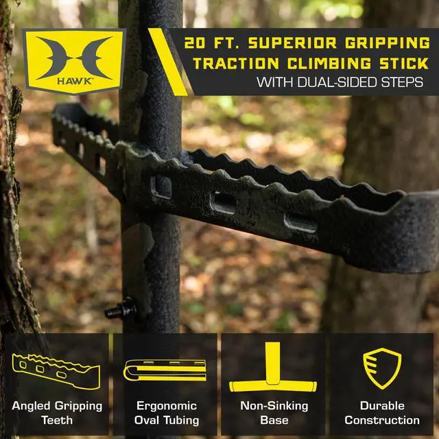 Alt view image 2 of 7 - Combat Hang-On Hunting Tree Stand Platform Adjustable Treestand Accessory and Equipment for Game and Shooting