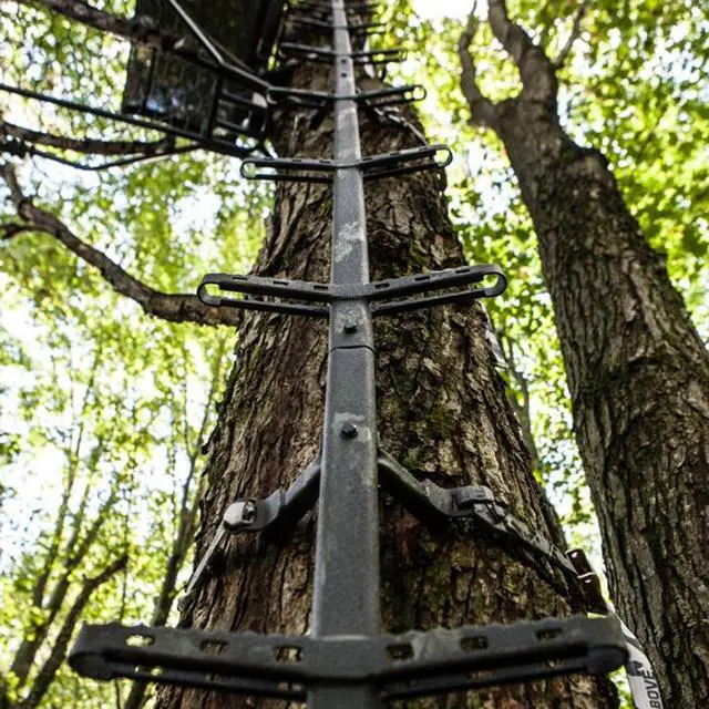 Alt view image 5 of 7 - Combat Hang-On Hunting Tree Stand Platform Adjustable Treestand Accessory and Equipment for Game and Shooting