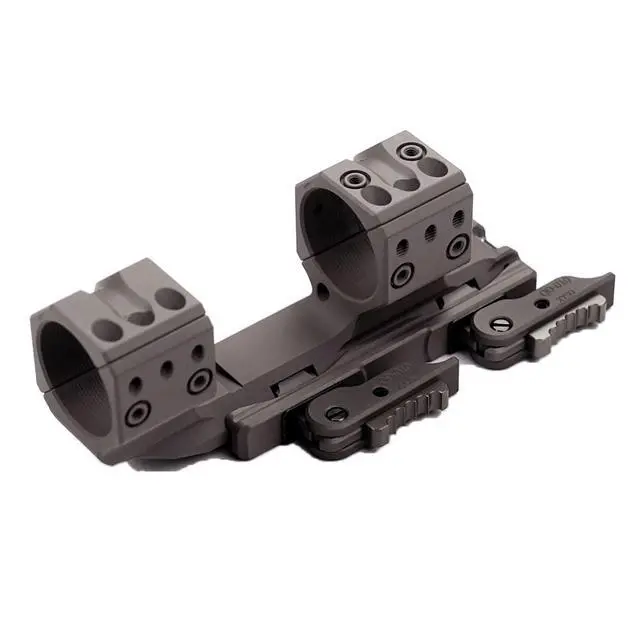 Alt view image 2 of 7 - 34mm Tube Diameter Offset Dual Ring One-Piece Scope Mount 1.50" HighQuick Detachable Cantilever QDP MountAbsolute Co-Witnesswith 10-Degree Wedge & Bubble Level