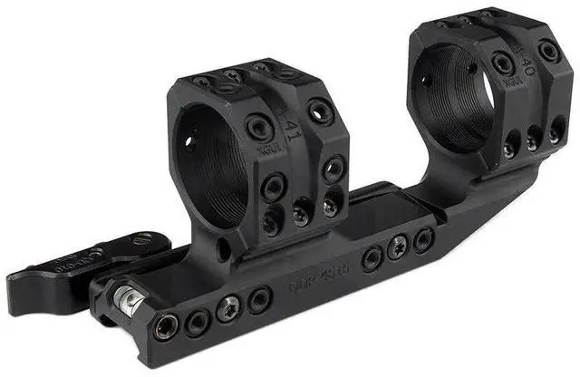 Main image of 34mm Tube Diameter Offset Dual Ring One-Piece Scope Mount 1.50" HighQuick Detachable Cantilever QDP MountAbsolute Co-Witnesswith 10-Degree Wedge & Bubble Level