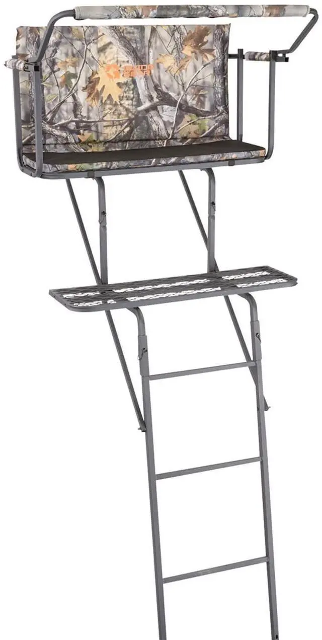 Main image of 16.5' 2-Man Ladder Tree Stand for Hunting Elevated Climbing Seat Hunting Gear Equipment Accessories