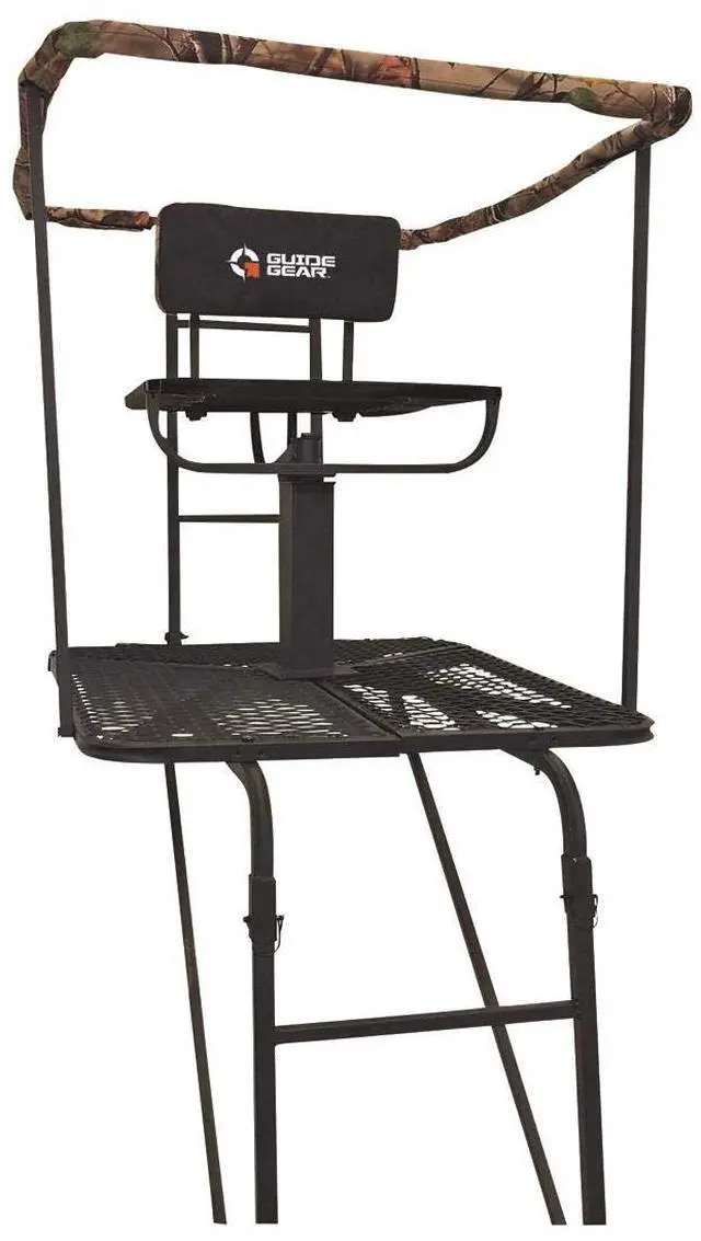 Main image of 16' Swivel Ladder Tree Stand for Hunting Climbing Seat Hunt Gear Equipment Accessories