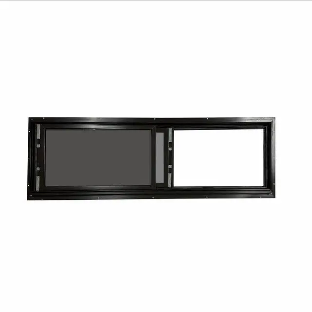 Alt view image 2 of 2 - Elusive Wildlife Original Deer Blind Window, T2 Horizontal Slider for Deer Hunting Blinds, Metal Frame with Glass Windows that Protect from Cold and Rainy Weather