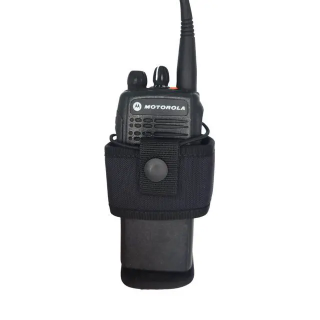 Alt view image 5 of 6 - Heros Pride Ballistic Tac MOLLE Universal Radio Holder Fits Most Radios MOLLE & Belt Compatible, Molded Tactical Case Durable 1680 Denier for Law Enforcement & First Responders