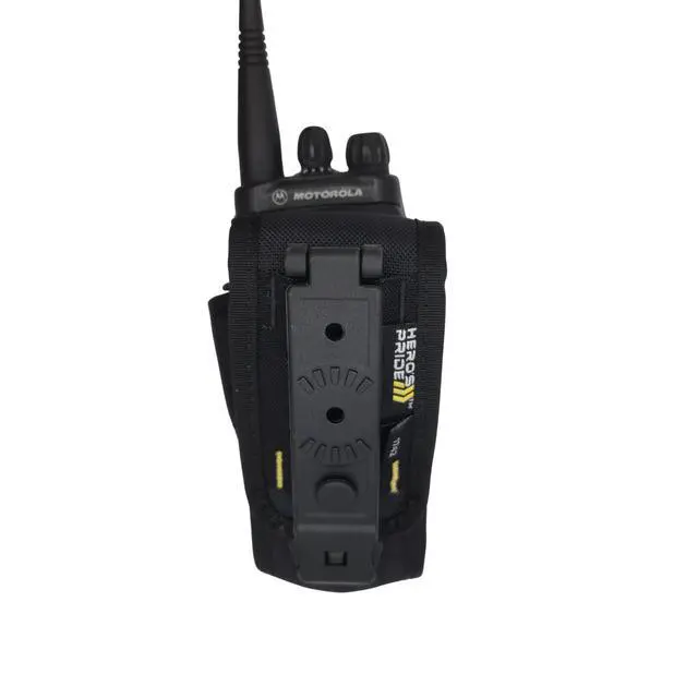 Alt view image 6 of 6 - Heros Pride Ballistic Tac MOLLE Universal Radio Holder Fits Most Radios MOLLE & Belt Compatible, Molded Tactical Case Durable 1680 Denier for Law Enforcement & First Responders