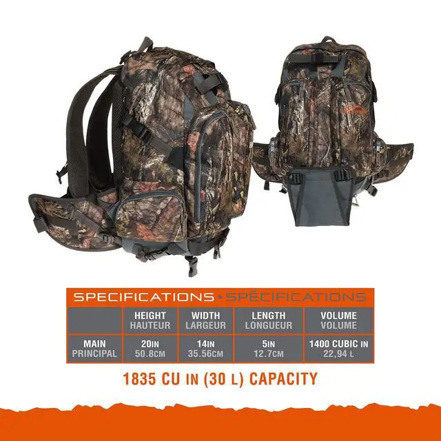 Alt view image 5 of 6 - Allen Company Hunting Backpack/Daypack