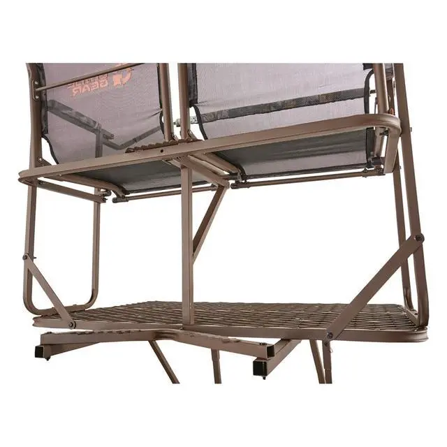 Alt view image 5 of 7 - 17' 2-Man Ladder Tree Stand Climbing Hunt Seat, Hunting Gear Equipment Accessories