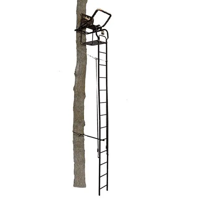 Alt view image 3 of 7 - Odyssey Xtl 20' Ladder Stand, 350 Lb Capacity | Hercules and Tree-Lok Safety, Silencer Tech, Padded Shooting Rest and Armrests