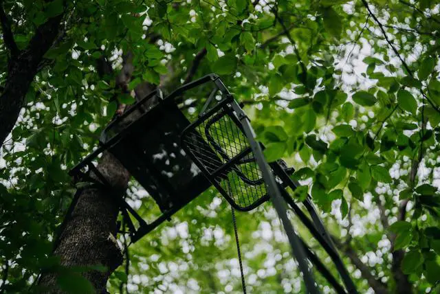 Alt view image 7 of 7 - Odyssey Xtl 20' Ladder Stand, 350 Lb Capacity | Hercules and Tree-Lok Safety, Silencer Tech, Padded Shooting Rest and Armrests