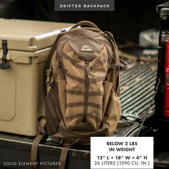 Alt view image 4 of 7 - by frogg toggs - The Drifter Backpack, Lightweight Camouflaged Day Pack holds Decoy, two H20 Bottles, Realtree EDGE