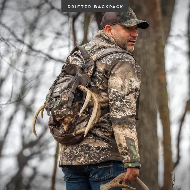 Alt view image 6 of 7 - by frogg toggs - The Drifter Backpack, Lightweight Camouflaged Day Pack holds Decoy, two H20 Bottles, Realtree EDGE