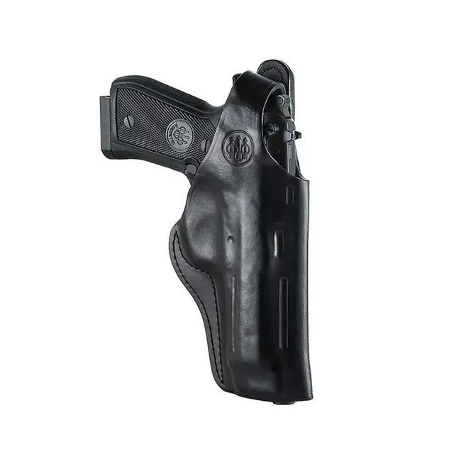 Alt view image 3 of 4 - Premium Leather Right Hand Holster | M9A1 flat rear profile concealed carry carrier
