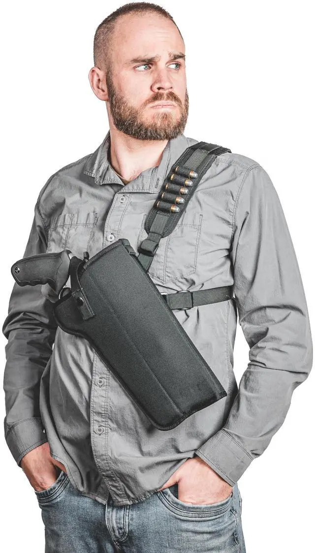 Main image of Outdoors - Denali Hunter Chest Holster for SCOPED Revolver up to 8 3/8 Barrel, 460/500 Caliber