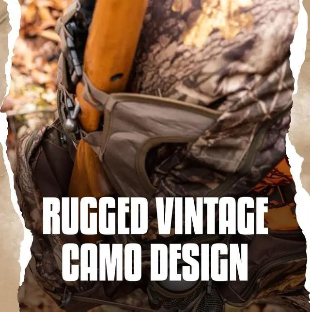 Alt view image 3 of 6 - Hunting Fanny Pack Expandable 3-Day Backpack with Bow & Rifle Holder Hip Pack for Hiking & Outdoor Gear