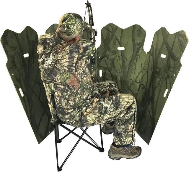 Alt view image 7 of 7 - Ground Hunting Blind with Mirrored Panels, Ideal for Turkey and Deer Hunting