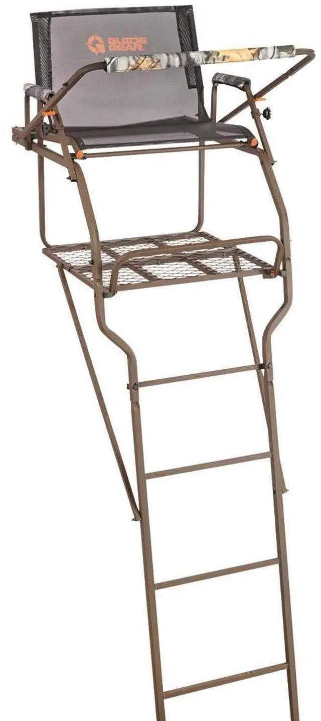 Main image of Ultra Comfort 18' Ladder Tree Stand for Hunting Climbing Hunt Seat, Hunting Gear Equipment Accessories