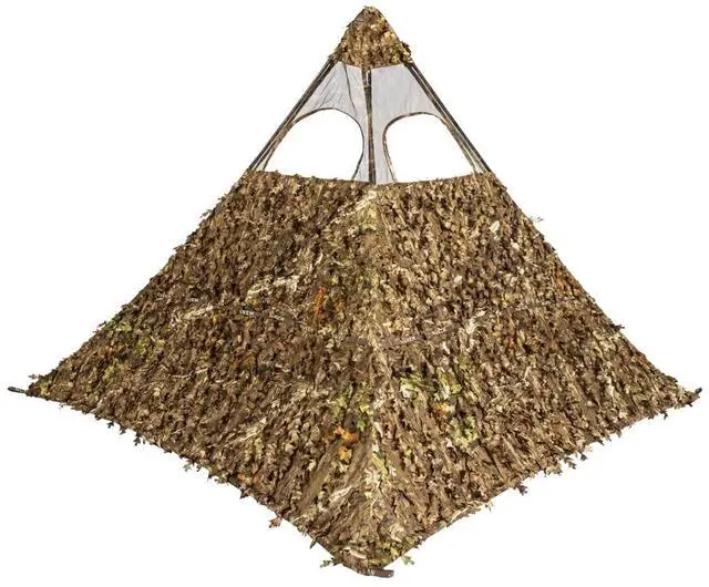 Main image of Grab & Go Hunting Ground Blind - Mossy Oak 3D Leafy Pattern - Lightweight & Stake-Free Pop Up Turkey & Deer Blind - Provides Maximum Concealment