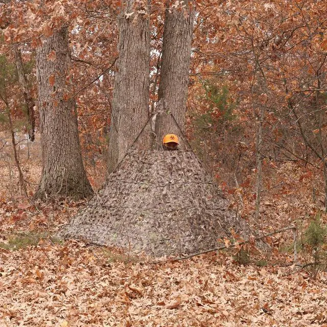 Alt view image 2 of 6 - Grab & Go Hunting Ground Blind - Mossy Oak 3D Leafy Pattern - Lightweight & Stake-Free Pop Up Turkey & Deer Blind - Provides Maximum Concealment