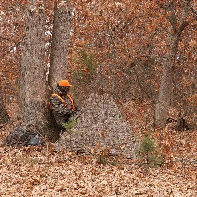Alt view image 3 of 6 - Grab & Go Hunting Ground Blind - Mossy Oak 3D Leafy Pattern - Lightweight & Stake-Free Pop Up Turkey & Deer Blind - Provides Maximum Concealment