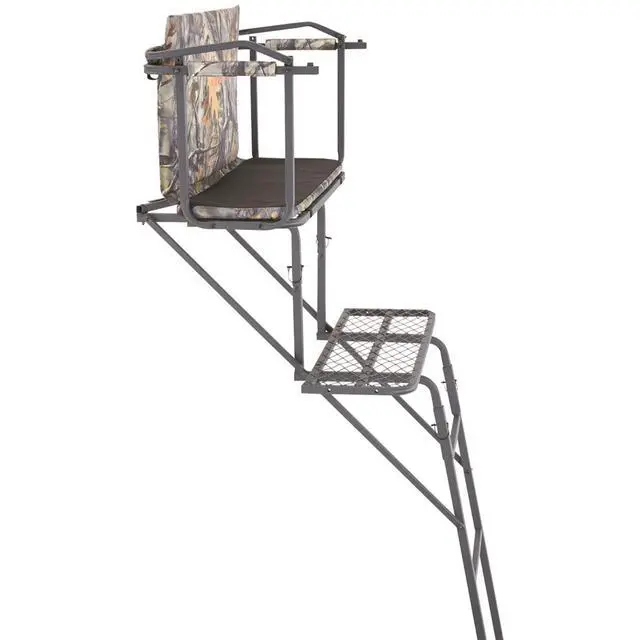 Alt view image 4 of 5 - 16.5' 2-Man Ladder Tree Stand for Hunting Elevated Climbing Seat Hunting Gear Equipment Accessories